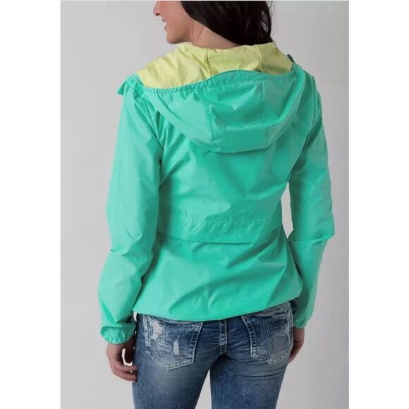 Women's Bench Multipurpose Turquoise and lime Green running Jacket size XS - Picture 2 of 12